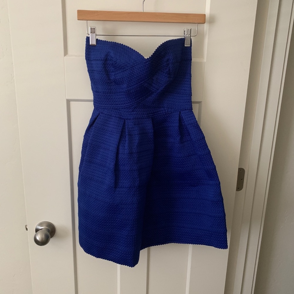 Royal blue party dress